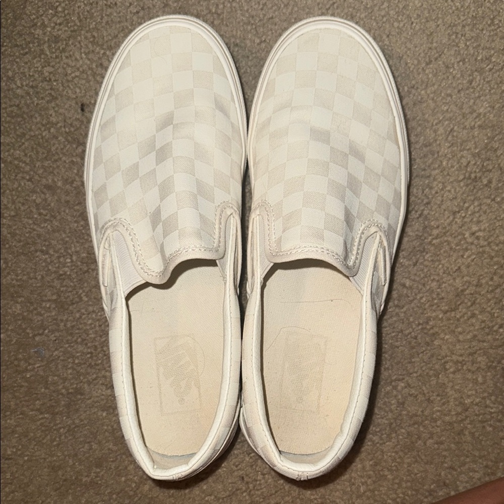 Vans Platform White Checkered